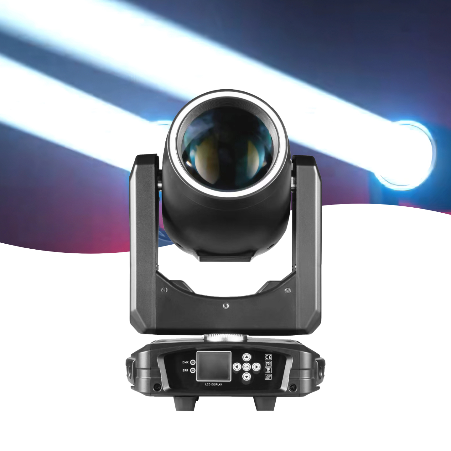 Cheap Stage Lighting Equipment Sharpy Beam 230 7R MINI Moving Head Light with Aura Ring Portable for Party DJ Disco Club Lights