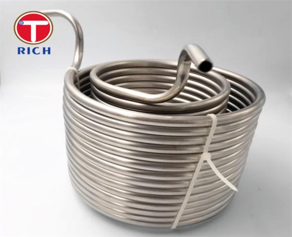 40L 9.52X0.6 Mm 304 Stainless Steel Coil For Beer Wort Chiller Cooling Coil Diameter  Tube Coiling