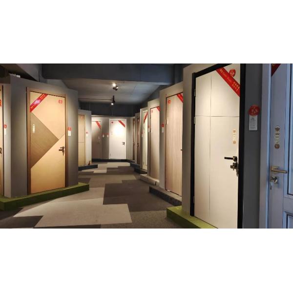 Modern Single Steel Security Entry Doors Fire Proof Rated Exit Door UL 90mins Sound Proof Fire Door Flush