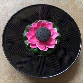 Bomba de flutuação da fonte da água solar por atacado da associação do jardim da bomba 7V 1.4W da fonte da forma da flor