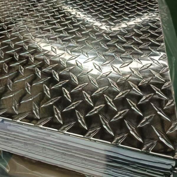 Diamond Checkered 6061-T6 Aluminum Thread Plate Non Slip Aluminum Sheet 6.0*1219*2438MM