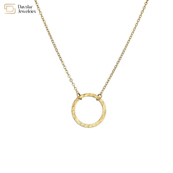 Чокеровщик цепи ключицы жемчуга круга ожерелья нержавеющей стали простой наслоенный привесной