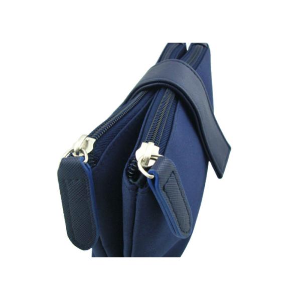 Portable Big Room Small Travel Organizer Bags With Zipper Pouch Dark Blue Color