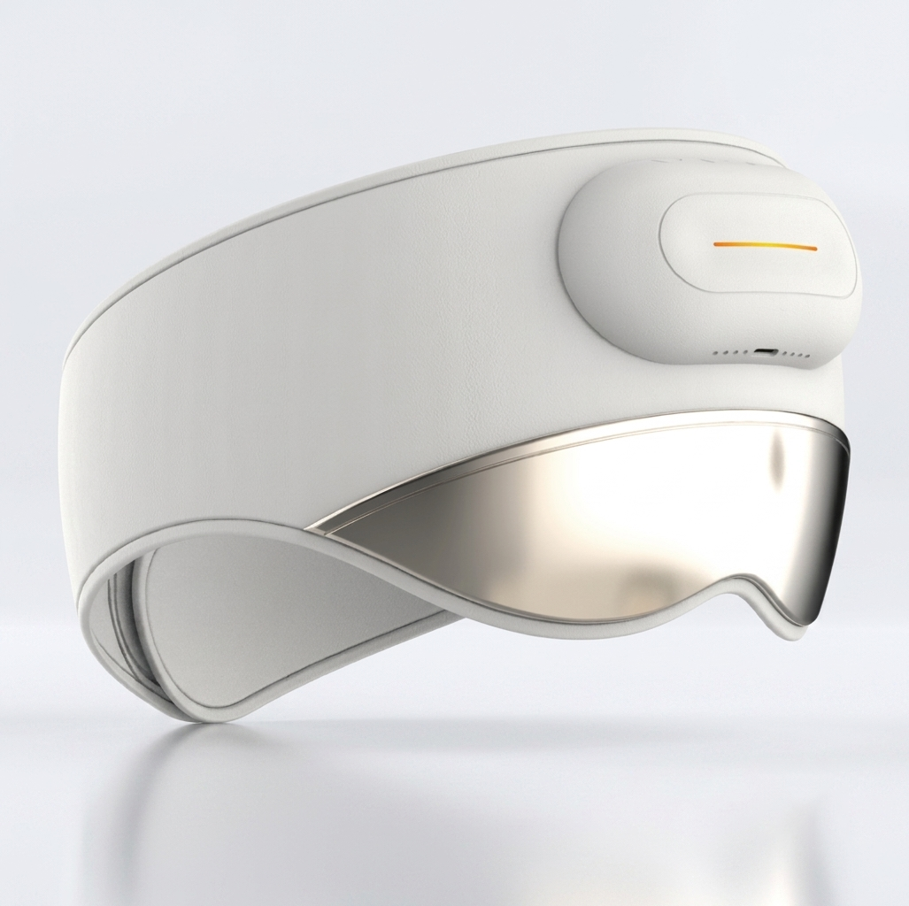 2-in-1 Silent Head and Eye Massager with Heat, Smart Airbag Biomimetic Massage