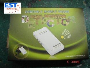 Detector branco EST-101B com bateria, 824-849MHZ do sinal do telefone celular de CDMA
