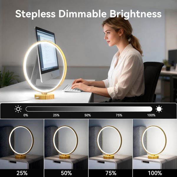 VALED R9 10,000 LUX UV-Free Light Therapy Lamp with 3 Color Temperatures for Home Office Wellness
