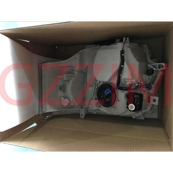 Lâmpadas de cabeça HID de remodelação de plástico ABS preto para automóveis para Toyota Hiace 2014
