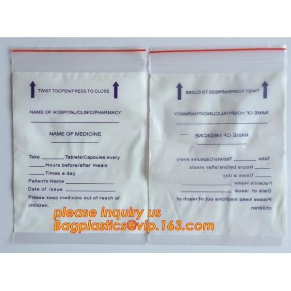 tablets pills packaging bag, poly medical dispenser k bag drug zipper bags reclosable bags, zipper bag medical min