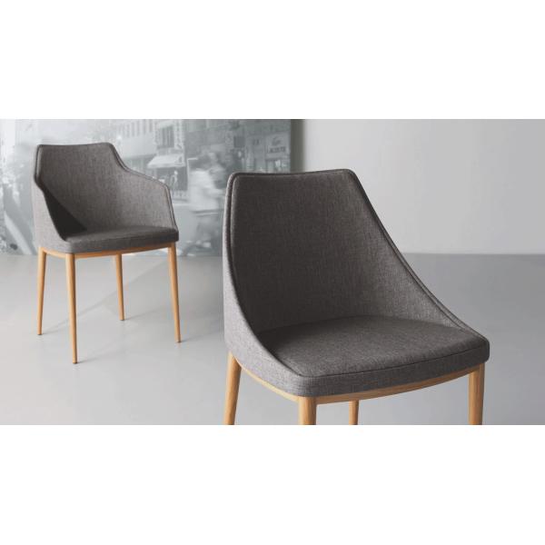 Home Furniture Bloom Dining Chair / Metal Feet Restaurant Dining Chairs