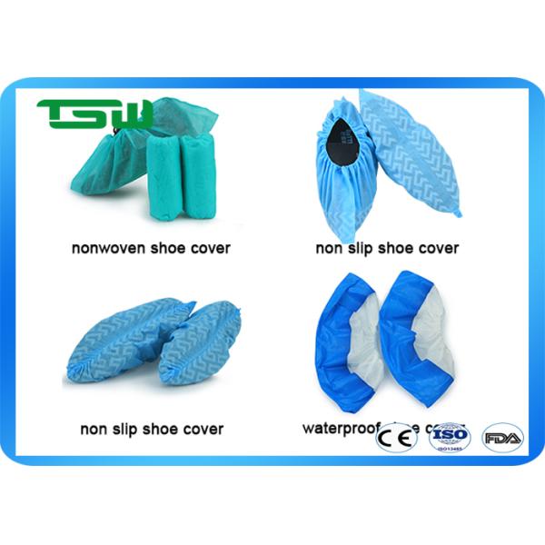 FDA Waterproof Disposable 40gsm PP Non Slip Shoe Covers