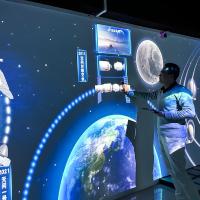 Projecteur mural interactif intérieur pour les musées et les lieux thématiques du tourisme culturel