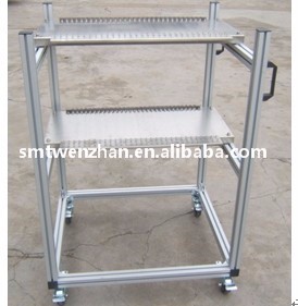 Cor de prata dos carros do alimentador de PANASERT CM402 CM602 SMT de aço inoxidável