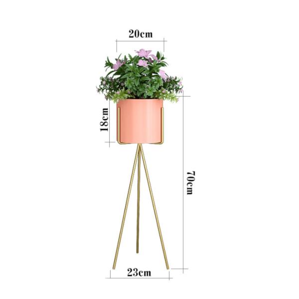 Nordic Round 30cm Diameter Metal Flower Stand
