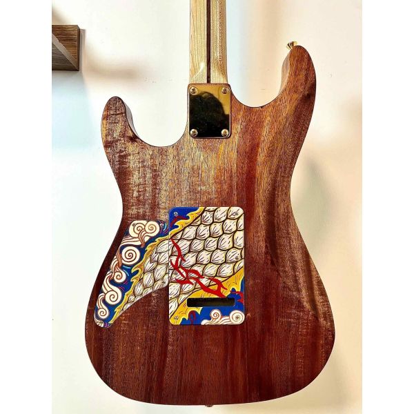 Custom Handpainted Electric Guitar Accept Guitar and Bass with OEM