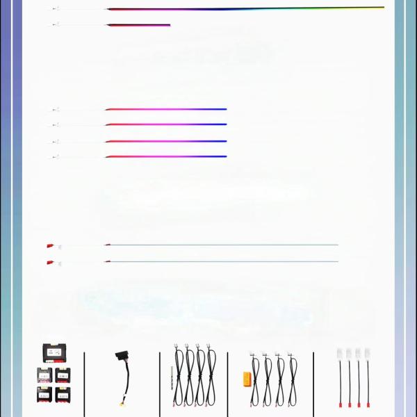 LED 20 Lights Phantom Colored  Ambient Light  for Audi Q8 (19-24)