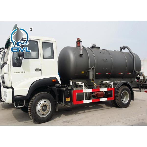6 Cubic Meters Diesel Sewage Suction Truck with 5m Suction Depth 290HP