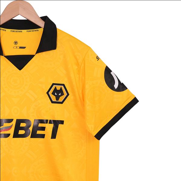 Wolves 2025-2026 Home Jersey - Breathable Polyester Football Shirt