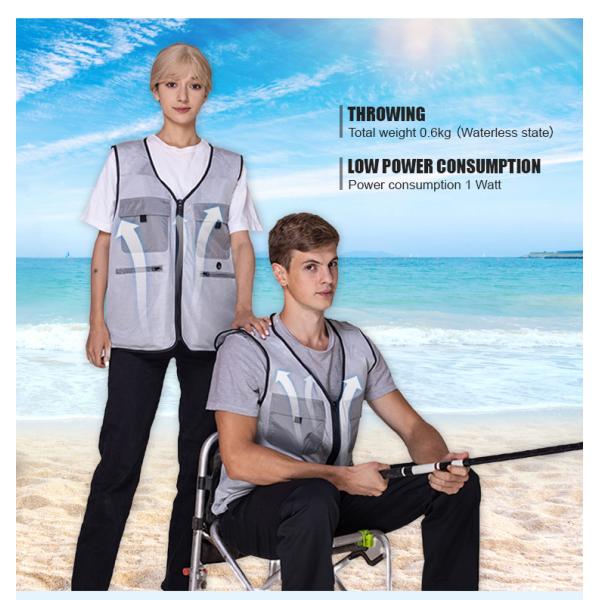 Холодный жилет для рыбалки на открытом воздухе с холодильником водяного цикла и регулярной длиной