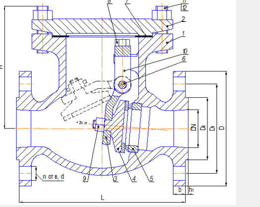 Industry GOST Check Valve Steel 20 Swing Lift Type  API CE Certification