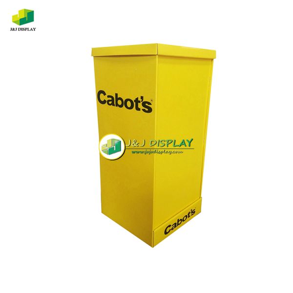 Household Cardboard Dump Bins Retail Floor Display Stand Biodegradable