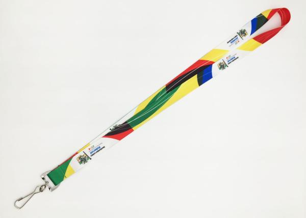 Polyester Printing Dye Sublimation Lanyards , Id Badge Neck Strap With Custom Logo