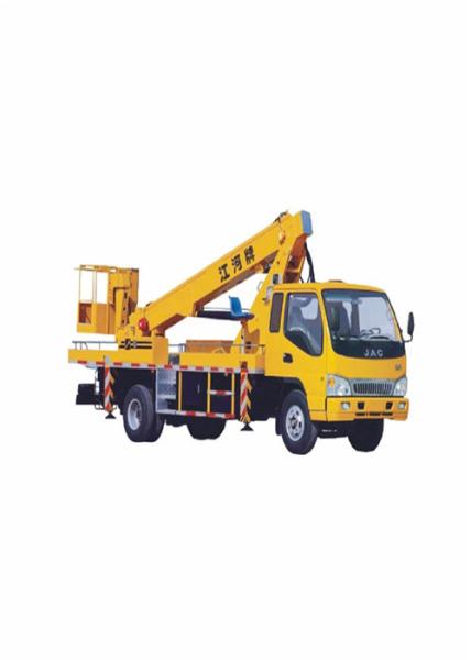 Professional Truck Mounted Aerial Work Platform , Truck Mounted Cherry Picker Wide Working Radius