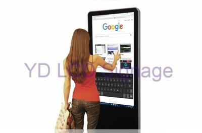 43 Inch Digital Media Signage , Touch Screen Information Kiosk With LED Backlight