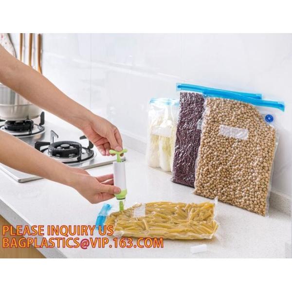 Disposable Transparent Vacuum Sealer Food Storage Plastic Packaging Roll Bag for Food Sealed, Textured Food Freshness St