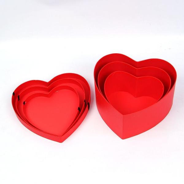 Wedding Cardboard Heart Shaped Gift Boxes With Lids For Chocolates Cookies Candies