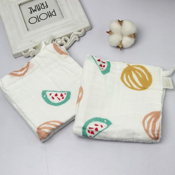 Newborn Muslin Face Washcloths All Natural Plain / Seersucker Hypoallegenic