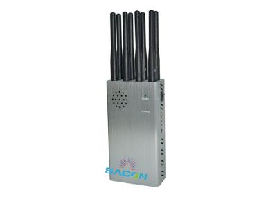 8w High Power Cell Phone GPS Jammer / Blocker 8 Bands With 30m Range