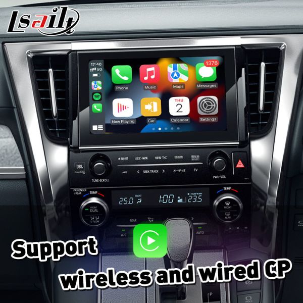 Lsailt Wireless Android Auto Video Carplay Interface for 2015-2023 Toyota Alphard AH30