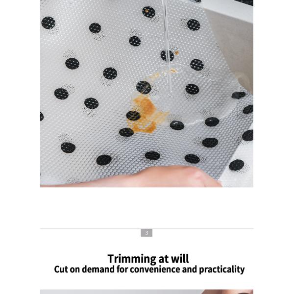 Transitional Design Style Customized Eva Non-slip Washable Kitchen Mat Drawer Shelf Liner