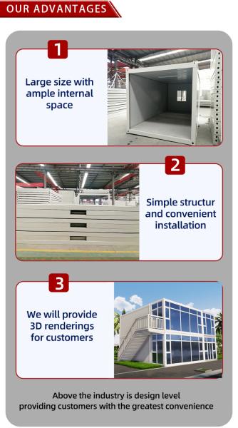 Modern Design Style Foldable Luxury Storage Container House for Furniture Hotel