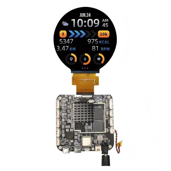 3.4-Inch Round High-Performance Android Touchscreen Display for Digital Signage, Retail, and Interactive Kiosks