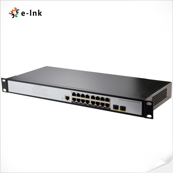 L2 Managed Switch with 16-Port 10/100/1000T 802.3at PoE and 2-Port 100/1000X SFP