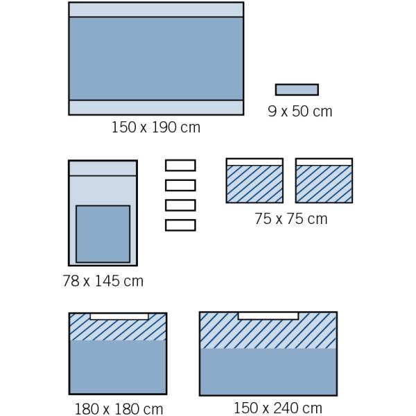 SP SMS SMMS SMMMS Disposable Surgical Packs 40g 60g for Paediatric