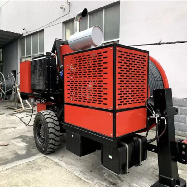 Pressure Control Robust Construction Cable Puller Tensioner For Stringing Equipment