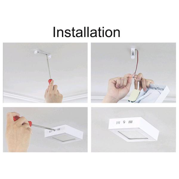 Easy to Install 6w 12w 18w 24w Surface Mounted Square LED Panel Light for Home Office