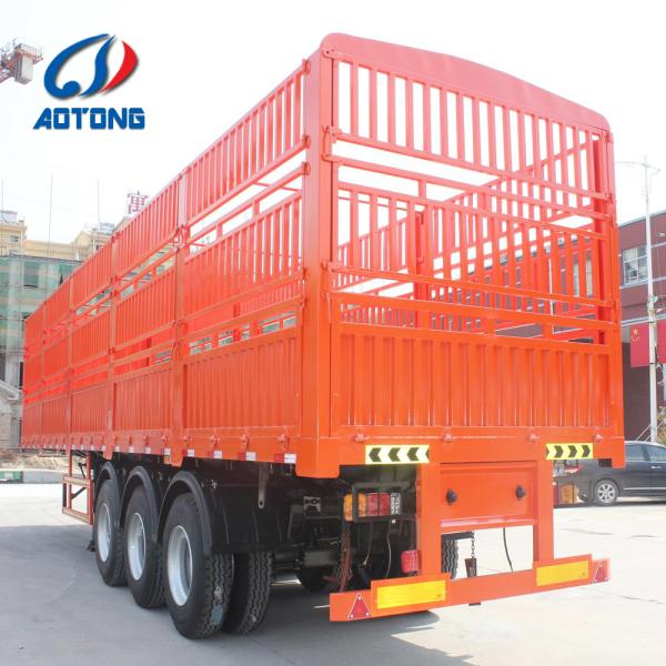 40ft 4-Axle Fence Semi Trailer with 600mm Cargo Transport