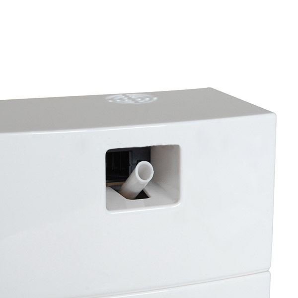 100 máquina comercial plástica branca do perfume dos medidores quadrados 12V com a bomba de ar de Nidec Japão para o banheiro, hospital