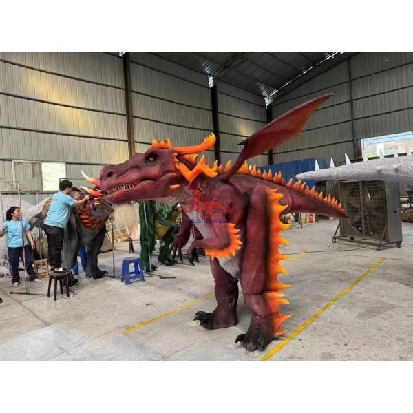 Theme Park Exhibitions Realistic Animatronic Dragon Costume 12 Months Warranty