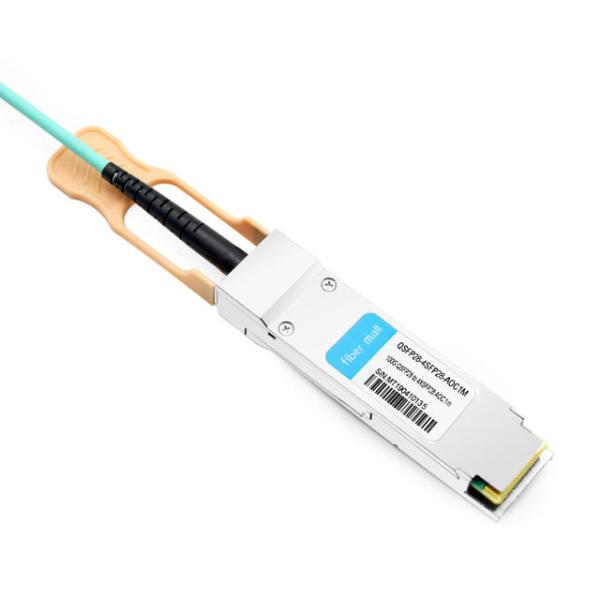Brocade 100G-Q28-S28-AOC-0101 Compatible 1m (3ft) 100G QSFP+ to Four 25G SFP28 Active Optical Breakout Cable