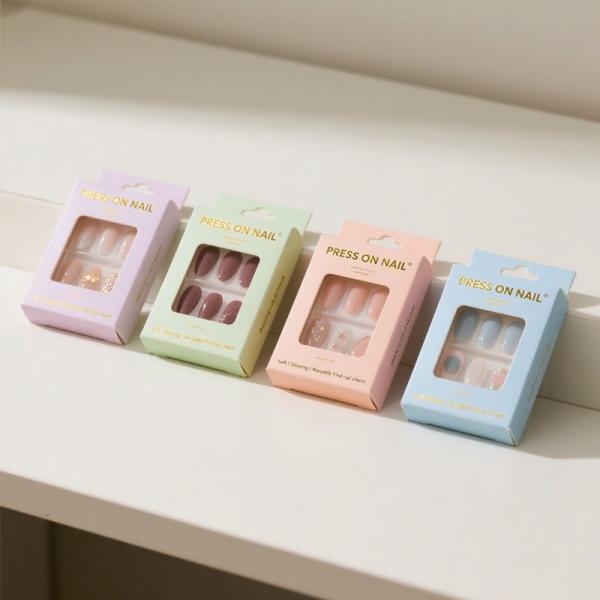 Custom Luxury Press on Nails Packaging Box with Magnetic Closure