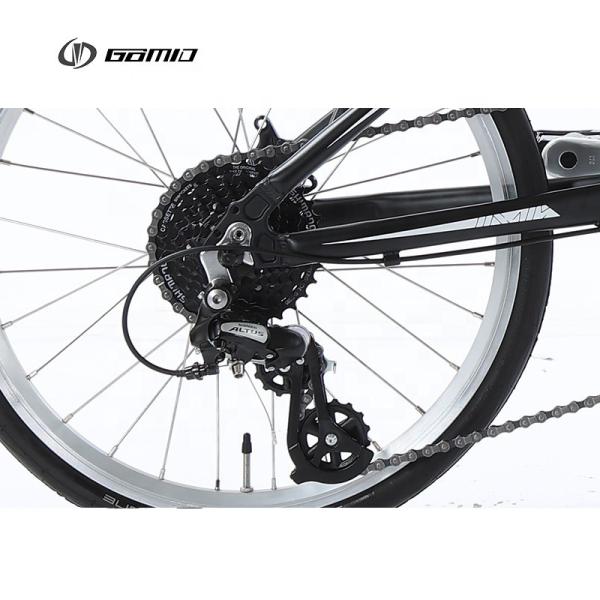 GOMID Aluminum Alloy Folding City Bike with V Brake SHIMANO Kit Gear Cycle SCHWALBE ONE Perf Tires Load Capacity 120kg