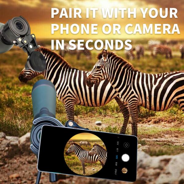 20-60x80 Wildlife Scenery Waterproof Birding Spotting Scope With Tripod