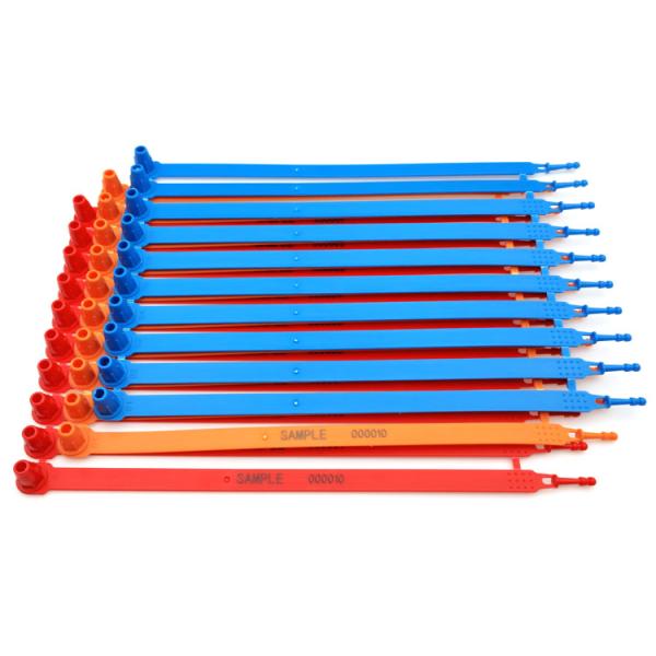 Waterproof 250mm Length Plastic Security Seals With 194 N Tensile Strength