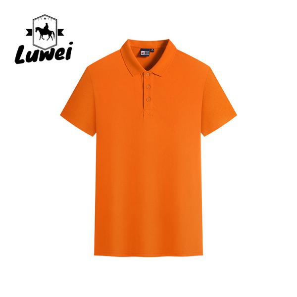 Вышивка логотипа мужской поло футболки грудь кардиган решеткой полиэстер