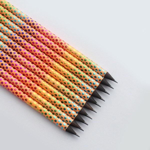 presharpen black soft wood hb pencil 10pcs neon graphgite pencil custom with eraser