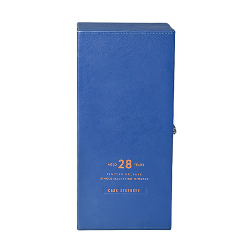 Personalized PU Leather Wine Gift Box With Handle Wholesale Manufacturer